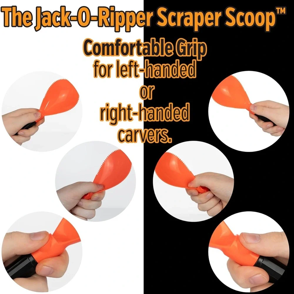 New All-in-One Pumpkin Carving Kit with Large Handled Tools and New Patterns